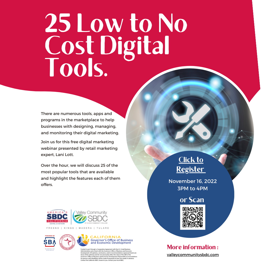 25 Low to No Cost Digital Tools